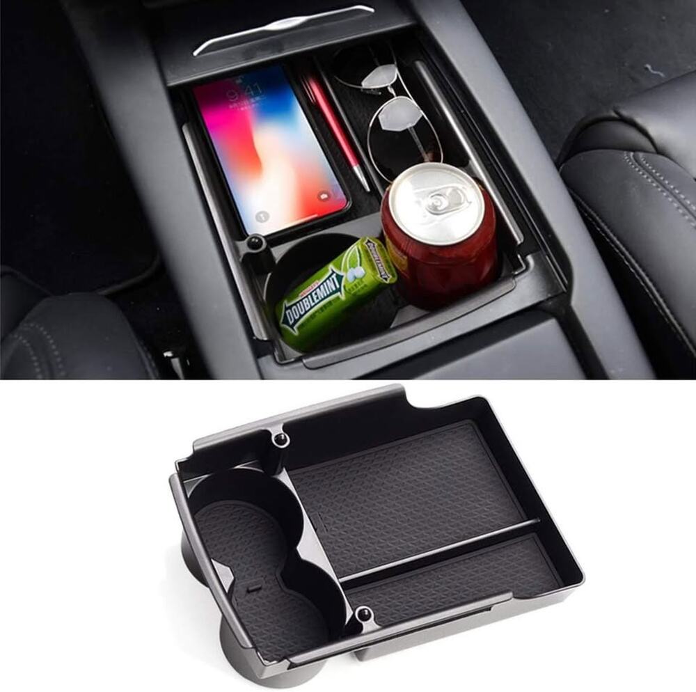 Jaronx Compatible With Tesla Model X/S Center Console Organizer, Armrest Storage